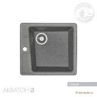 Мойка кухонная АКВАТОН Парма, серый Мойка кухонная АКВАТОН Парма, серый