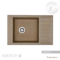 Мойка кухонная АКВАТОН Делия 78, терракот Мойка кухонная АКВАТОН Делия 78, терракот
