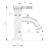 Смеситель для раковины Lemark Jasmine LM6606B Смеситель для раковины Lemark Jasmine LM6606B